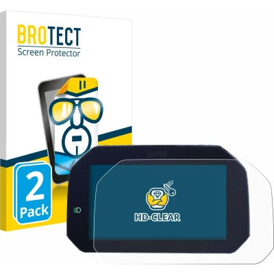 Afbeelding van BROTECT Screenprotector voor BMW R 1250 RS 2019 Connectivity TFT 6.5&quot; Folie Beschermfolie transparant (2 Stuks)