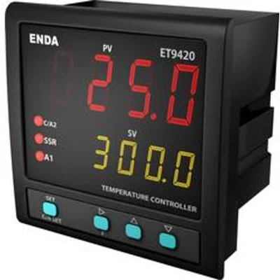 Afbeelding van Enda ET9420 230 PID Temperatuurregelaar Pt100, J, K, T, S, R Relais 2 A, SSR (l x b h) 88 96 mm