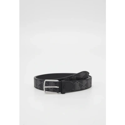 Afbeelding van Lacoste Monogram Print Riem, Heren, Maat: 115, Noir/gris
