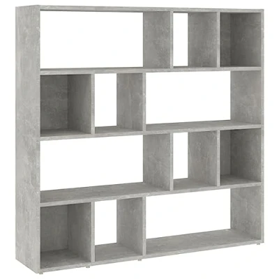 Afbeelding van vidaXL Boekenkast/ruimteverdeler, betongrijs, 105 x 24 102 cm