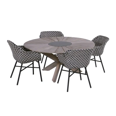 Afbeelding van Hartman Tuinset Sophie Element Met Kettler Diamond Tuintafel 220