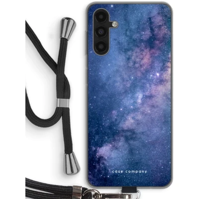Afbeelding van Case Company® hoesje met Koord geschikt voor Samsung Galaxy A13 5G Nebula Telefoonhoesje Zwart Bescherming aan alle Kanten en Over de Schermrand