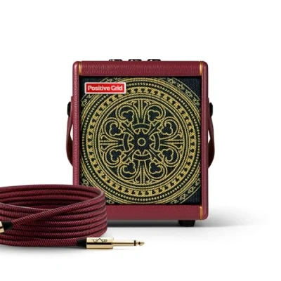 Afbeelding van Positive Grid Spark MINI Special Edition Vai Smart Gitaarversterker en draagbare 10 watt Bluetooth luidspreker gepersonaliseerd door Steve