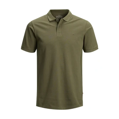 Afbeelding van Jack &amp; Jones Jjepaulos Ss Noos Poloshirt voor heren, Olijfnacht