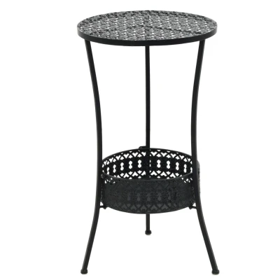 Afbeelding van Bistrotafel 40x70 cm metaal zwart