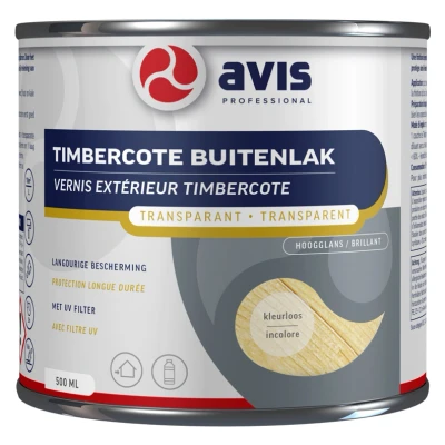 Afbeelding van Avis Timbercote Blank Hoogglans 0,5 liter Blanke lak &amp; Beits