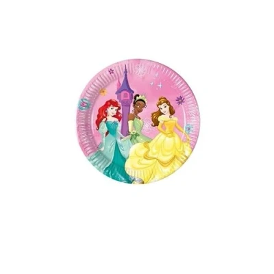 Afbeelding van Prinsessen Bordjes Princess Live Your Story 19,5cm 8 stuks
