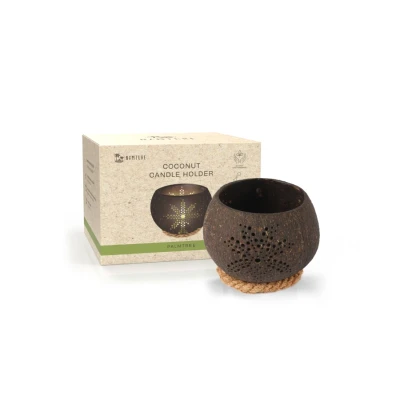 Afbeelding van Kokosnoot Kaarshouder Palmtree / 1 Pack