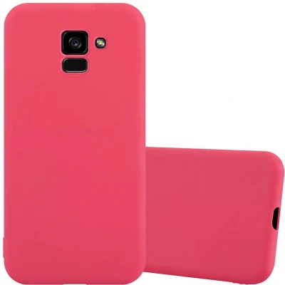 Afbeelding van Cadorabo Hoesje geschikt voor Samsung Galaxy A5 2018 in CANDY ROOD Beschermhoes gemaakt van flexibel TPU silicone Case Cover