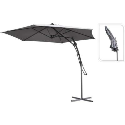 Afbeelding van Zweefparasol 300 cm grijs