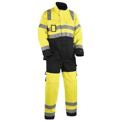 Image de Combinaison manches longues haute visibilité jaune fluorescent/noir