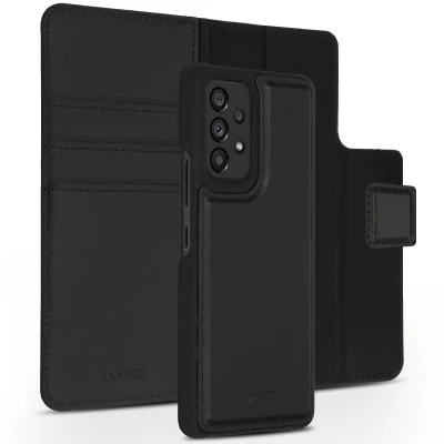 Afbeelding van Accezz Hoesje Geschikt voor Samsung Galaxy A53 Met Pasjeshouder Premium Leather 2 in 1 Wallet Bookcase Zwart