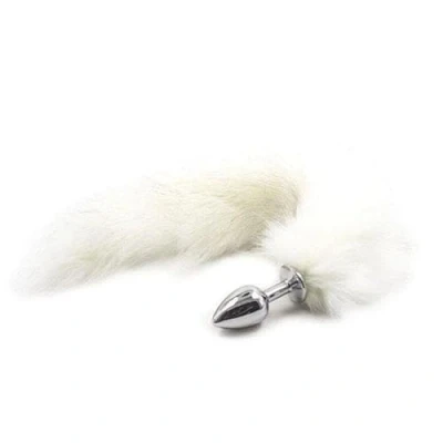 Afbeelding van Buttplug met Vossenstaart Wit