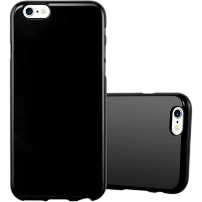 Afbeelding van Cadorabo Hoesje geschikt voor Apple iPhone 6 / 6S in JELLY ZWART Beschermhoes gemaakt van flexibel TPU silicone Case Cover