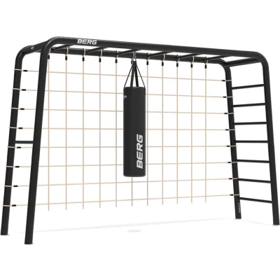 Afbeelding van BERG PlayBase Large TL 3 in 1 Speeltoestel Rekstok en Ladder Klimnet L Bokszak