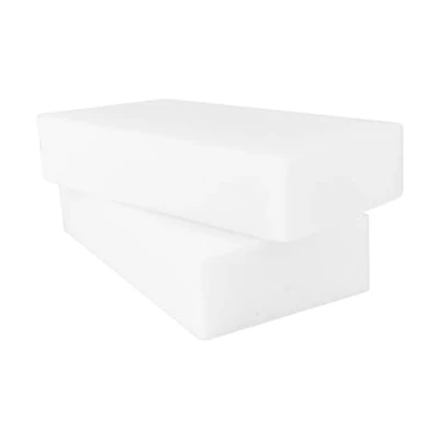 Afbeelding van D.RECT 2 stuks XXL vuilgum, melaninespons, wonderspons, reinigingsspons, magische spons voor keuken, thuis, maat: 11,8 x 6 cm, wit