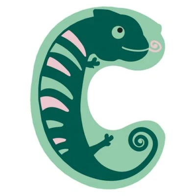 Afbeelding van Small Foot Houten Dieren Kinderletter C