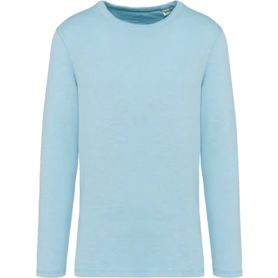 Afbeelding van Native Spirit Ecologische en verwassen uniseks sweater met ronde hals French Terry NS418 Washed Sea Water
