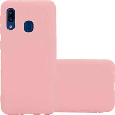 Afbeelding van Cadorabo Hoesje geschikt voor Samsung Galaxy A10e / A20e in CANDY ROZE Beschermhoes gemaakt van flexibel TPU silicone Case Cover