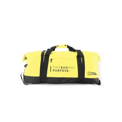 Afbeelding van National Geographic Opvouwbare Reistas met wielen / Weekendtas Vegan 68 Liter (M) Pathway N10443 Geel
