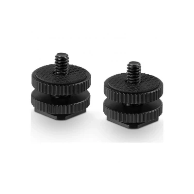 Afbeelding van SmallRig 1631 Cold Shoe Adapter with 3/8&quot; to 1/4&quot; Thread 2pcs