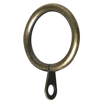 Afbeelding van Merriway BH05375 gordijnstangringen 25 mm, antiek messing, 24 stuks