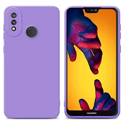 Afbeelding van Cadorabo Hoesje geschikt voor Huawei P20 LITE 2018 / NOVA 3E in Fluid LICHT PAARS Beschermhoes gemaakt van flexibel TPU silicone Cover Case
