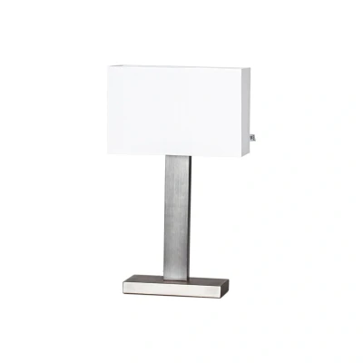 Afbeelding van By Rydéns Prim tafellamp hoogte 47cm nikkel/wit