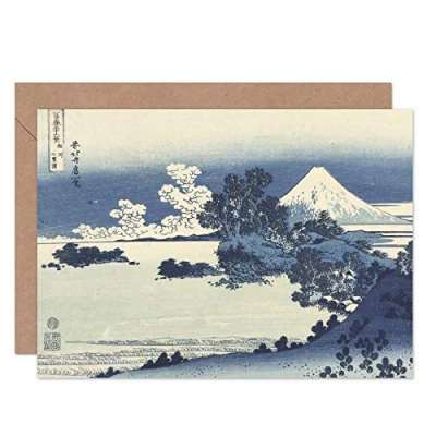 Afbeelding van Artery8 Hokusai Beach Of Shichirigahama Province Sagami Fine Art wenskaart + blanco binnenenvelop