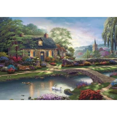 Afbeelding van Schmidt Spiele 59775 Thomas Kinkade, Stoney Creek Cottage, 1000 stukjes, meerkleurig