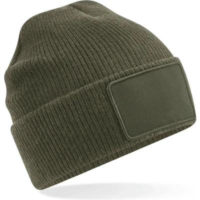 Afbeelding van Beechfield Thinsulate muts met afneembare patch B540 Military Green