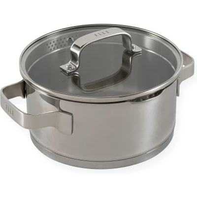 Afbeelding van ELLE Gourmet Moderne Kookpan met Deksel Ø 24 cm PFAS vrije Kookpot inductie Geschikt voor alle warmtebronnen