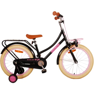 Afbeelding van Volare Excellent 18 Inch Meisjes Kinderfiets Zwart + 20 Inruilkorting
