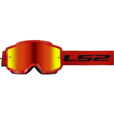 Afbeelding van Crossbril LS2 Charger rood met spiegel lens