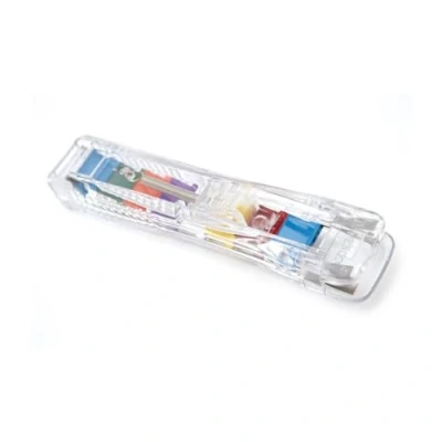 Afbeelding van Rapesco RC4025MC Supaclip 40 dispenser transparant met 25 klemmen in verschillende kleuren