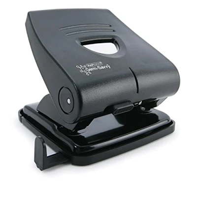 Afbeelding van Perforator Rapesco PF827PB2 2 gaats Antibacterieel 30 vel Zwart