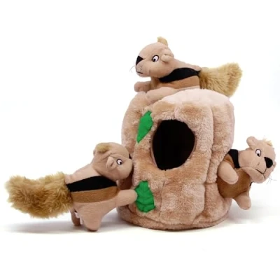 Afbeelding van Outward Hound puzzel voor honden pluche eekhoorn &#039;hide and seek&#039;, groot