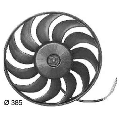 Afbeelding van MAHLE ORIGINAL CFF 135 000S Radiator Ventilator voor voertuigen met trekhaak 385 12 400 Electrisch Zonder ventilatorraamwerk AUDI: A4 B7 Avant