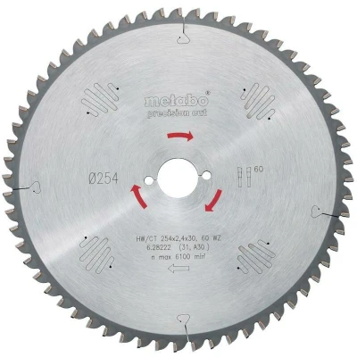 Afbeelding van Metabo Cirkzelzaagblad HM 190x30x2,2 mm 48 Tands