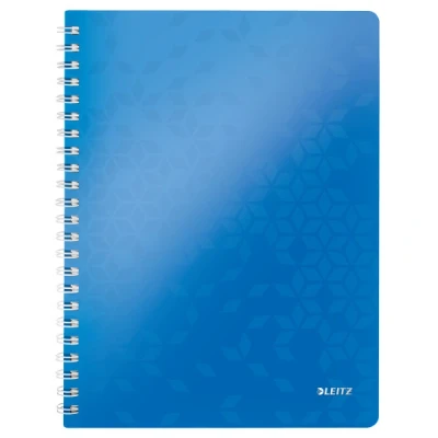 Image de Leitz 4637 WOW cahier à spirale A4 ligné 80 g/m² feuilles bleu métallisé