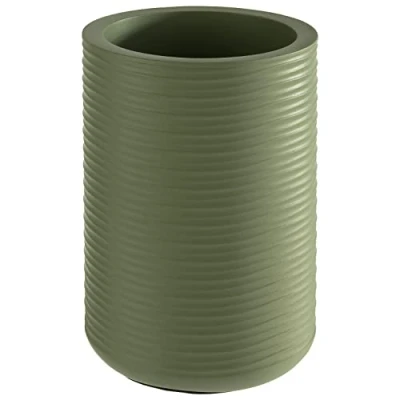 Afbeelding van APS 36122 Flessenkoeler van beton met zachte bodem voor flessen 0,7 tot 1,5 liter, Ø 12/10 cm, hoogte 19,5 wit