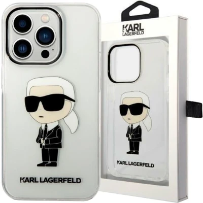 Afbeelding van Karl Lagerfeld KLHCP14XHNIKTCT iPhone 14 Pro Max 6.7 transparante hardcase Ikonik