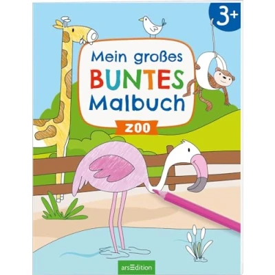 Afbeelding van Mein großes buntes Malbuch Zoo
