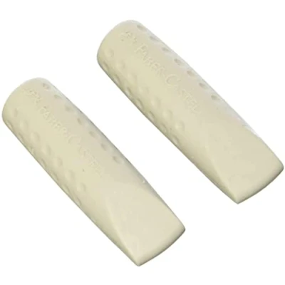 Afbeelding van Faber Castell 187000 Gum Grip 2001 Eraser Cap, grijs, 3 stuks