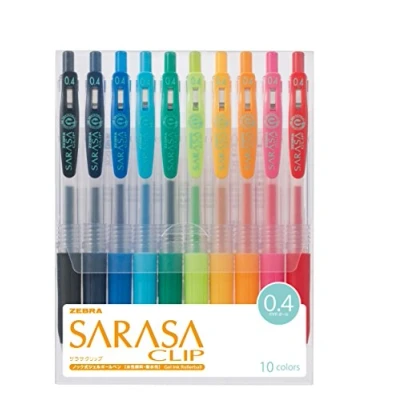 Afbeelding van Zebra Sarasa Set van 10 klemmen 0,4 kleuren (JJS15 10CA)