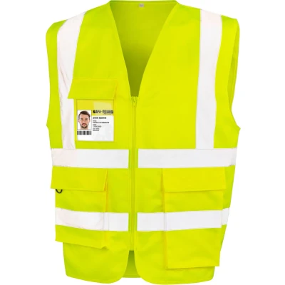 Afbeelding van Result Veiligheidshesje met rits R477X Fluorescent Yellow