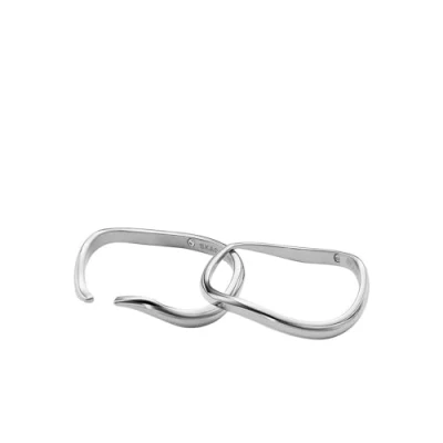 Afbeelding van Skagen dames Essential Waves ring SKJ1794040 in de kleur Zilver, maat: Maat 50 16 mm Black Friday