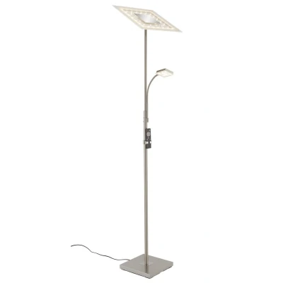 Afbeelding van Briloner Leuchten AGILED Vloerlamp Met afstandsbediening zwenkarm H 1800 mm Staal