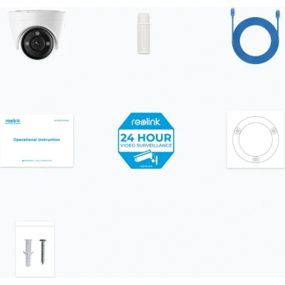 Afbeelding van Kantoor: Camerabewaking: Camera kits: Reolink P434 Dome IP beveiligingscamera Binnen &amp; buiten 3840 x 2160 Pixels Plafond