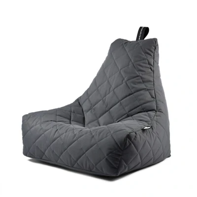 Afbeelding van Extreme Lounging B Bag Mighty Quilted Grey Grijs 90,00cm x 95,00cm